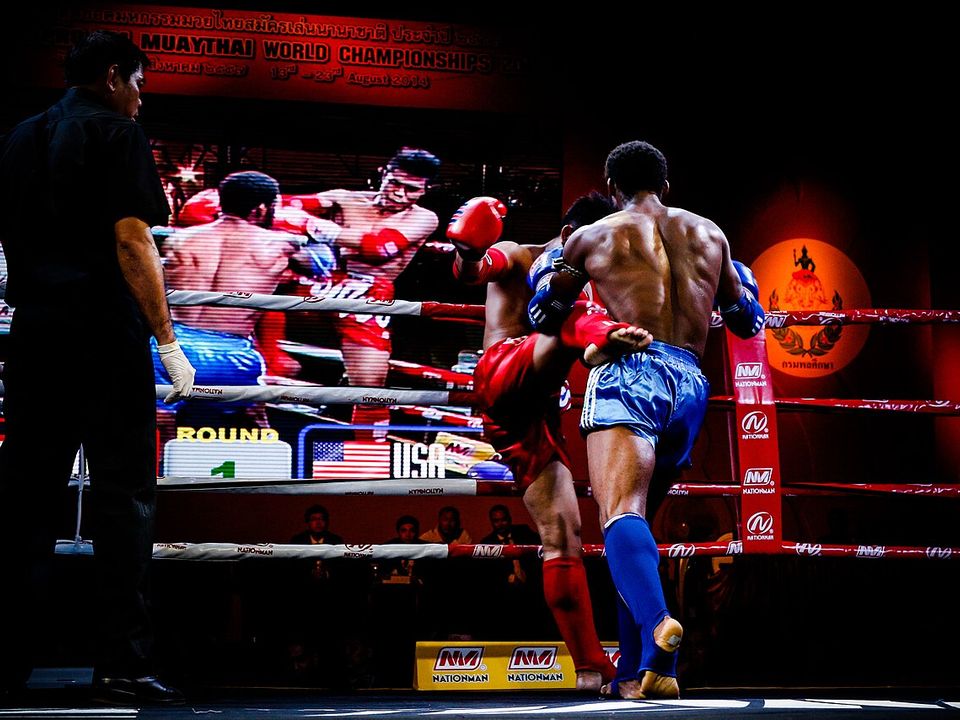Muay Thai in action